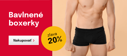 Bavlnené boxerky s 20% zľavou